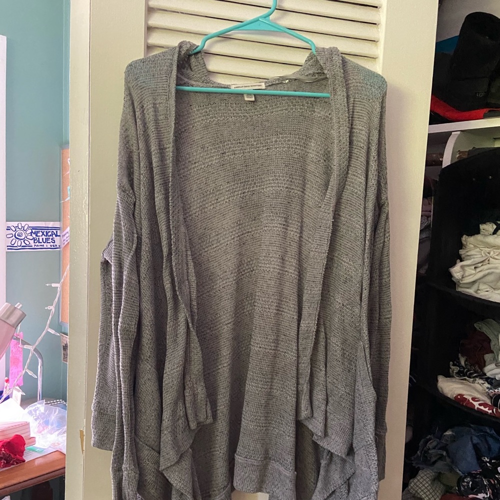 American Eagle Gray Cardigan